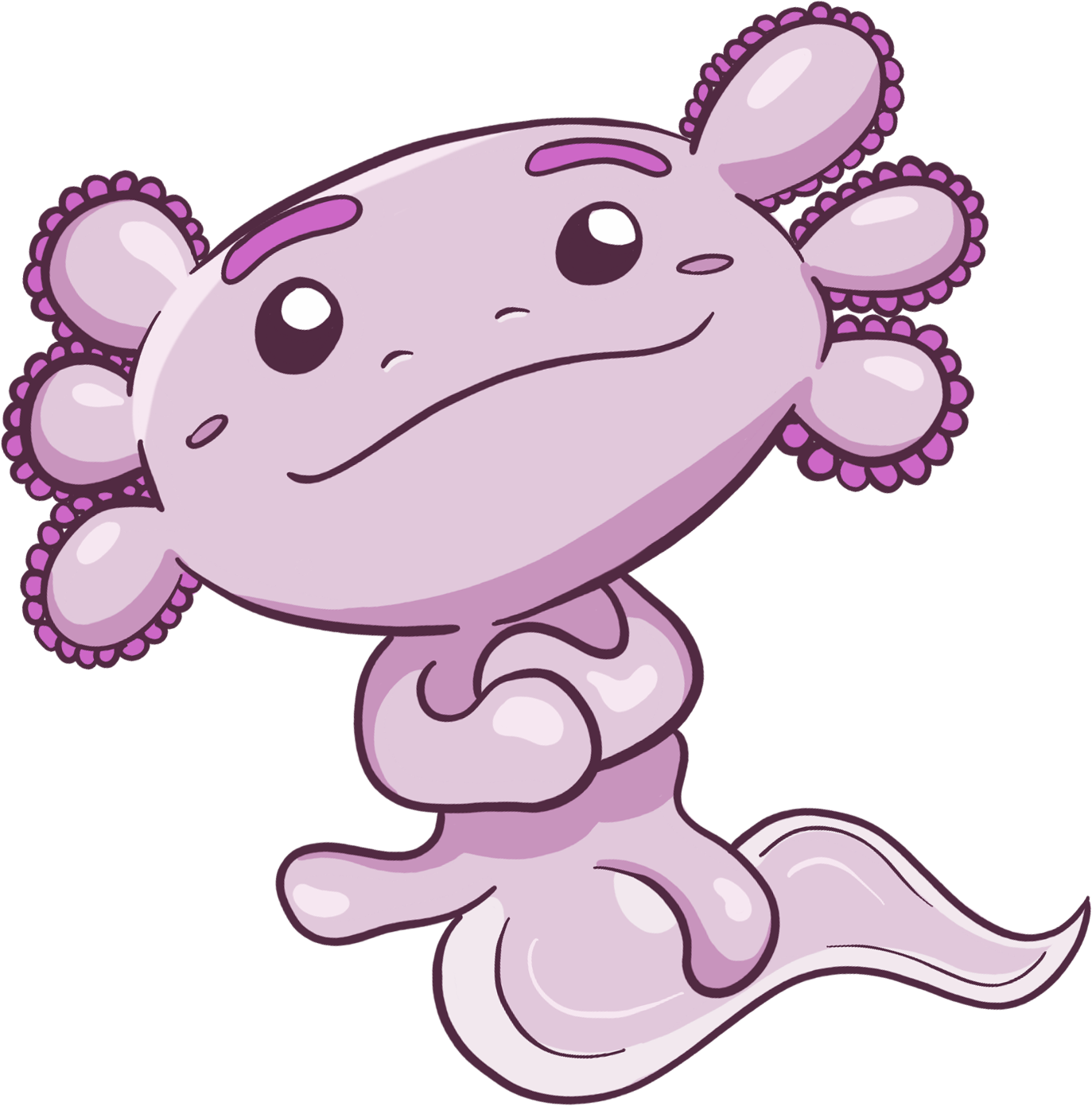 Dessin d'axolotl by Yzaleen @yzaleenart