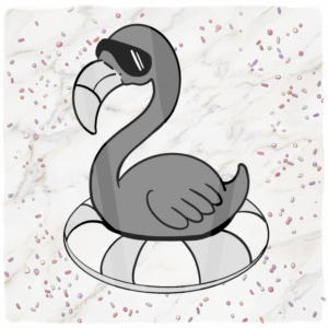 Chilling flamingo