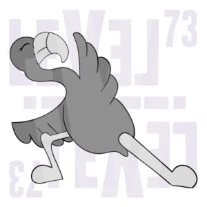 Yoga warrior flamingo